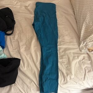 Teal lululemon Leggings